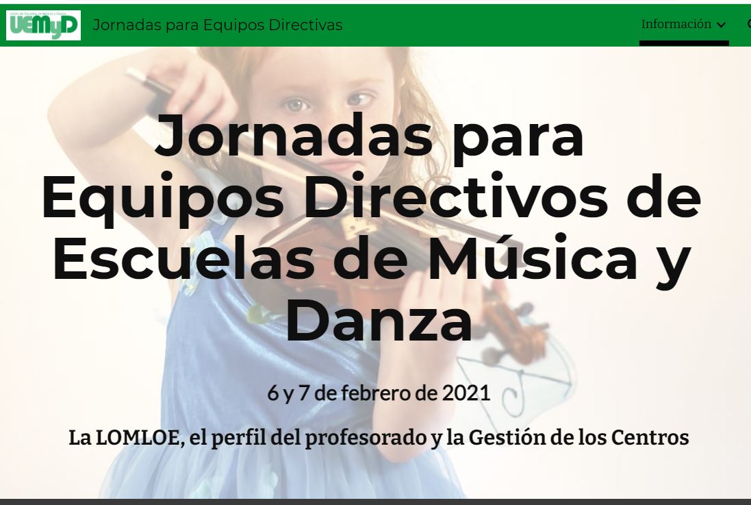 JORNADA PARA EQUIPOS DIRECTIVOS DE ESCUELAS DE MÚSICA Y DANZA